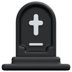 Fototapeta premium tomb 3d render icon illustration