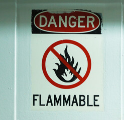 Safety Sign Danger Flamable