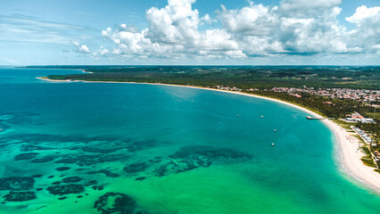 Tamandaré Carneiros Pernambuco Praia Litoral Paraíso Tropical Pernambucano Paradisíaco Coqueiro Mar Oceano Paisagem Drone Brasil Viagem Turismo Férias Verão Português