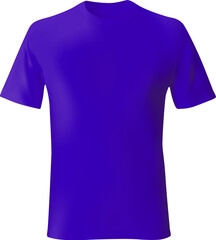 Violet man tshirt template realistic mockup