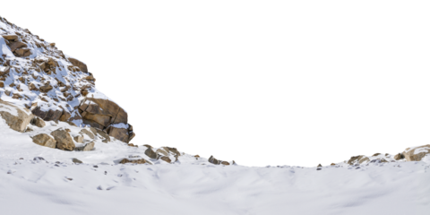 Rock isolated transparency background.