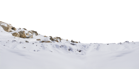 Rock isolated transparency background.