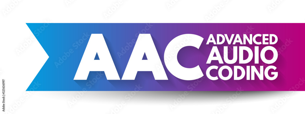 Poster aac - advanced audio coding is an audio coding standard for lossy digital audio compression, acronym