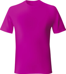 Pink men tshirt template realistic mockup