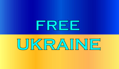 Stand With Ukraine slogan. Concept save Ukraine from Russia and please stop war. Ukrainian text on the color map. Pray For Ukraine peace. The whole world praying for Ukraine. Vector Illustration.