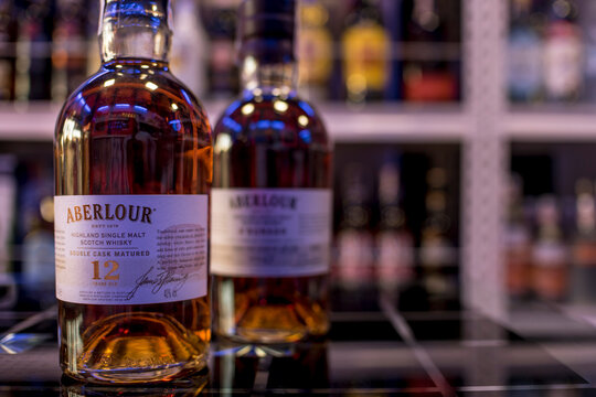 Aberlour Double Cask Matured 12 years old Highland Single Malt Scotch Whisky on display