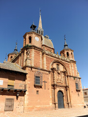 Kirche Christi auf der Plaza Mayor in San Carlos del Valle, Provinz Ciudad Real, Kastilien-La...