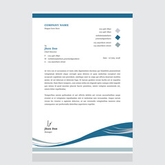 Business Clean Letterhead Design BD