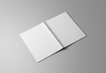 Branding Magazine 3d Mockup white isolated