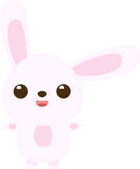 Funny bunny Design element Rabbit illustration