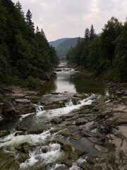 river in the mountains