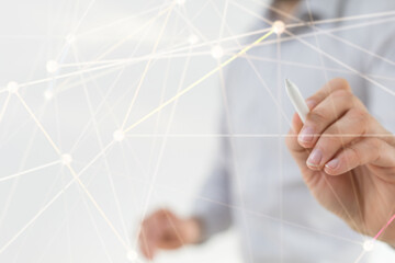 touch Futuristic wave, Futuristic data stream