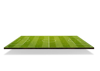 3D Soccer field on free PNG background from above - texture background © Igor Link