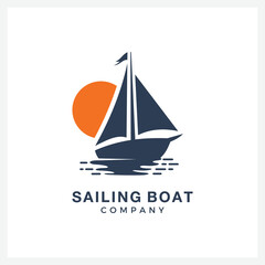 Boat Logo Design inspiration Graphic Branding Element for business and other company