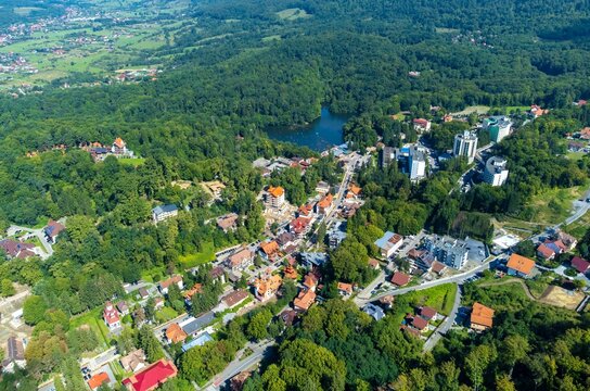 Sovata resort - Romania seen from above
