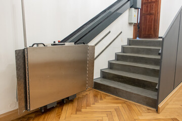 Stair platform for disabled access