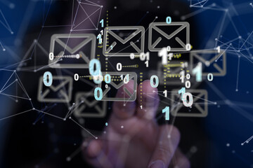 Mail Communication Connection message to mailing