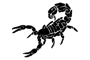 Black scorpion tattoo ornament Vector