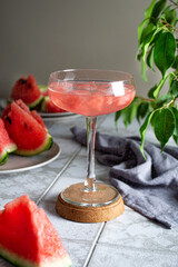 cocktail with watermelon