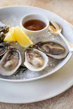 Oysters on the half shell