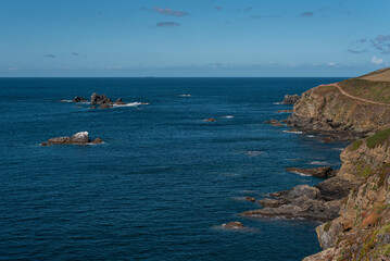 cornish coast ocean view 