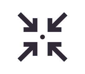 Scaling symbol and sizing arrow icon simple outline linear vector.