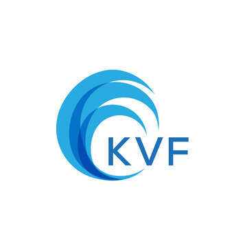 KVF letter logo. KVF blue image on white background. KVF Monogram logo design for entrepreneur and business. KVF best icon.

