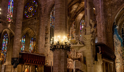 Obraz premium interior of the cathedral 