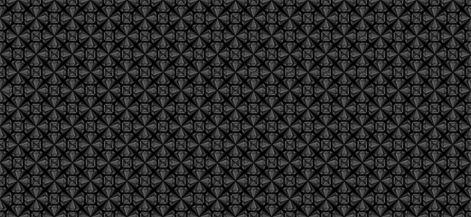 Diamond Stars Ornament Dark Pattern