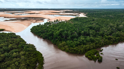 Delta Rio Parnaíba Delta das Américas Paraíso Tropical Paisagem Drone Piauí Maranhão Natureza...