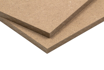 Parts of two mdf boards photographed in close-up.