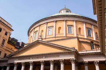 San Carlo al Corso is a neo-classic church in the center of Milan, Italy