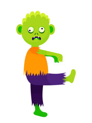 Zombie. Walking Dead. Halloween. The green man is walking.