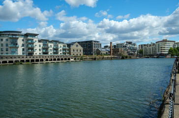 Obraz premium Beautiful scene of the Bristol harbourside