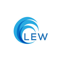 LEW letter logo. LEW blue image on white background. LEW Monogram logo design for entrepreneur and business. LEW best icon.  © image