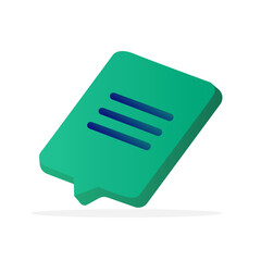 single message icon, cloud, message concept, vector illustration