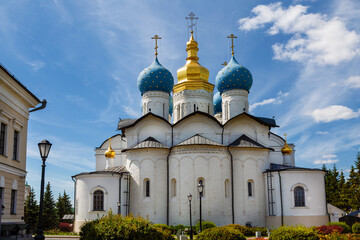Fototapeta na wymiar Blagoveshchensky cathedral. Kazan Kremlin. Tatarstan, Russia