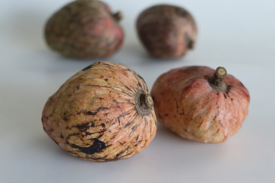 Ripe Red Custard Apple Fruit or Annona Reticulata Bullocks Heart. A fruit which is vary in shape
