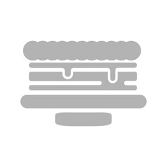 cake icon on a white background, vector illustration