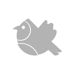 bird icon on a white background, vector illustration