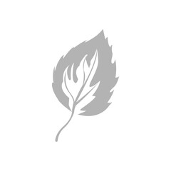tree leaves icon, vector illustration