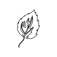 tree leaves icon, vector illustration