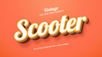 text effect retro style