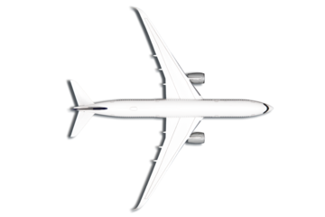 Flat lay design of travel concept with plane with super high details