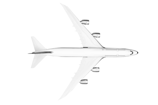 Isolated plane for long range oversea travel - huge aircraft 