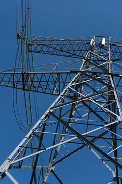 High voltage power line in Laag-Keppel (The Netherlands).