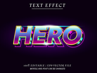 Hero 3D Editable Text Effect