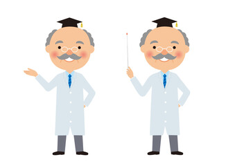 博士の授業ポーズ