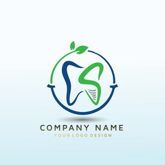 Logo for a dental office focusing on Dental Implants, teeth