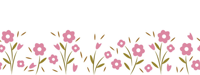 pink flowers background